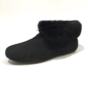 UGG NERINE BOOTIE SLIPPER -BLACK LAMB SUEDE / SHEEPSKIN CUFF WOMEN’S US 9 -NEW